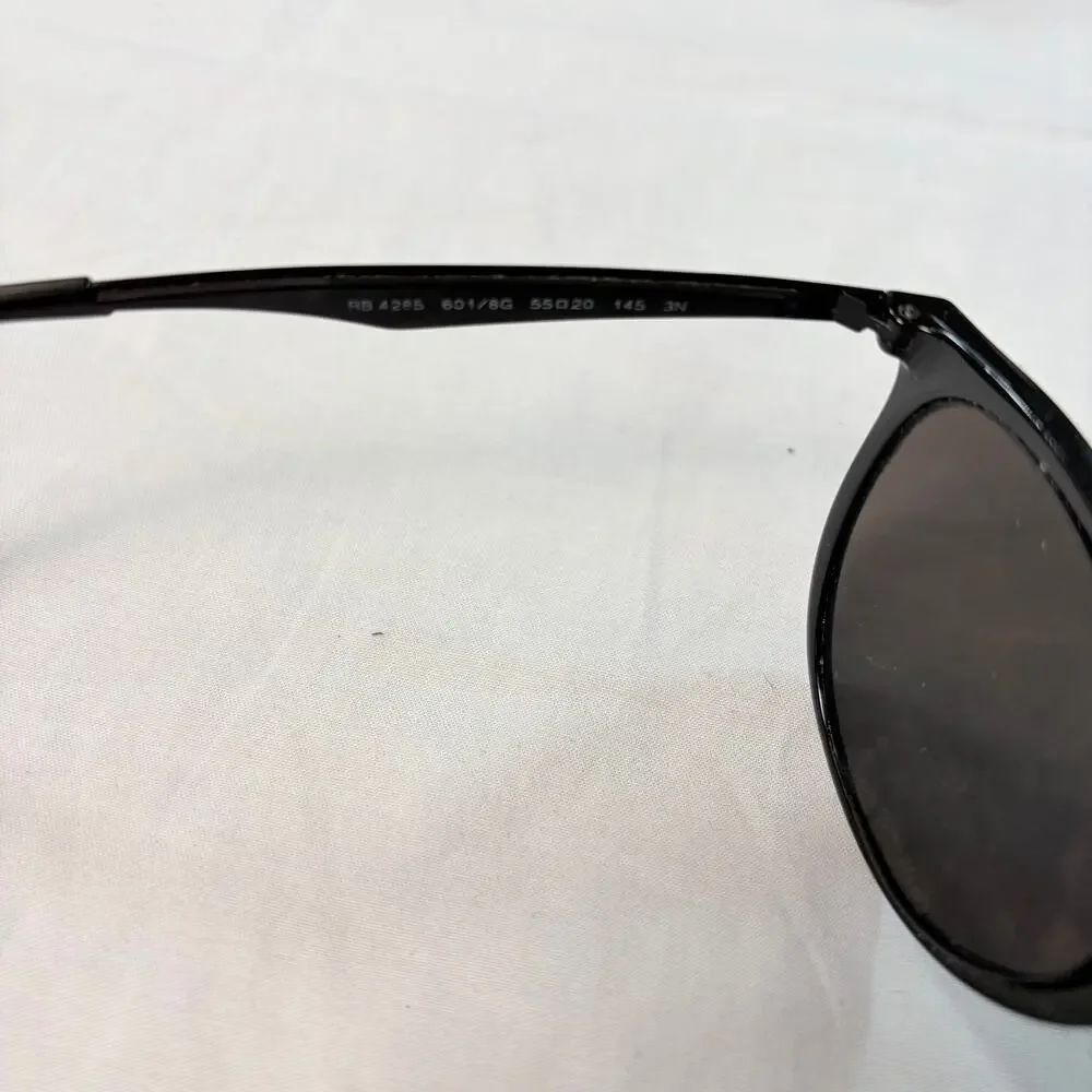 VTG Unisex Ray Ban Frames only. RN 4285. black and silver. sunglasses, glasses
